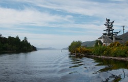 Entering Loch Ness from Loch Dochfour