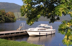 Osprey moored in Loch Oich - Ron & Lisa