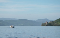 Loch Ness blue sky