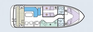 Caprice - accommodation layout