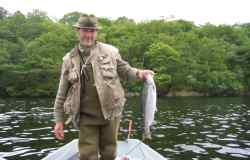 Fishing from a small boat